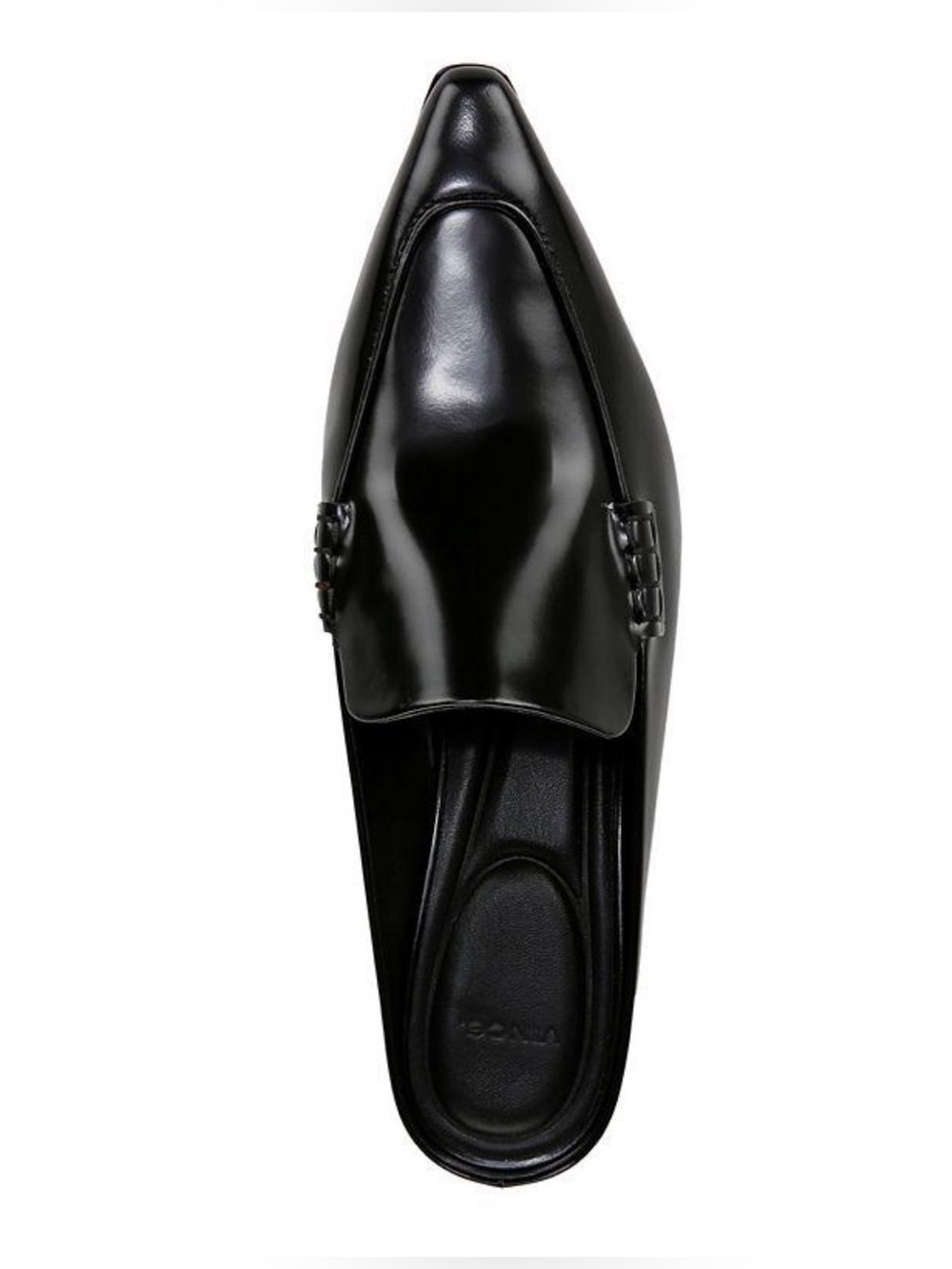 Vince Samy Pointed Toe Kitten Heel
Loafer Mule In Ganache EUC Size40 / US9 Black - Picture 8 of 12